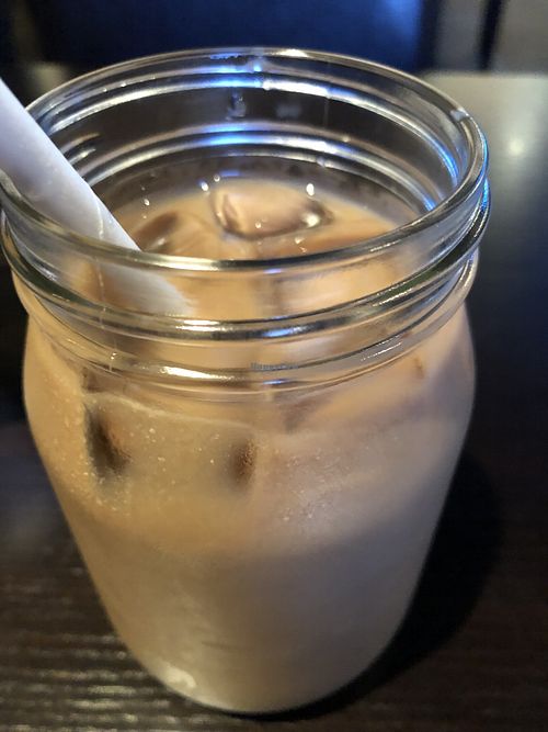 Vegan Thai Coffee at Bayberry Vegan Cafe in Woburn