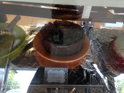 vegan chocolate cake at Fresh Grill in Johns Creek