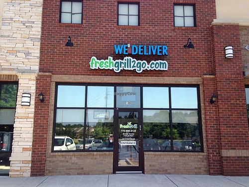 outside at Fresh Grill in Johns Creek