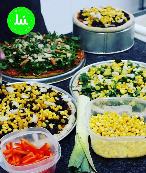 nice colours at Lu Cocina Vegana in Bogota