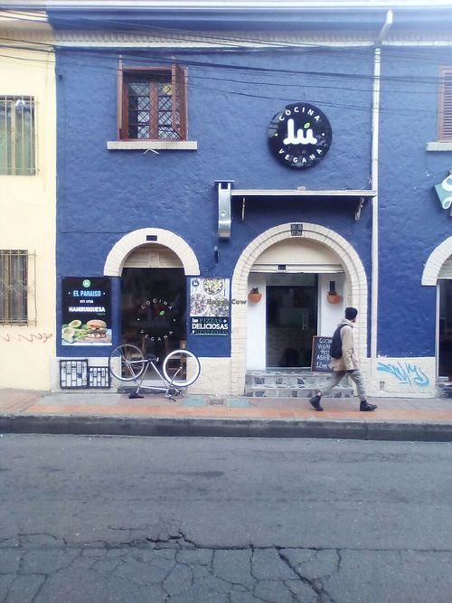 Outside at Lu Cocina Vegana in Bogota