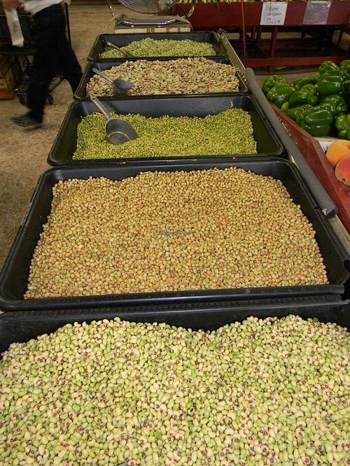 Fresh peas for sale at Bailey's Produce & Nursery in Pensacola