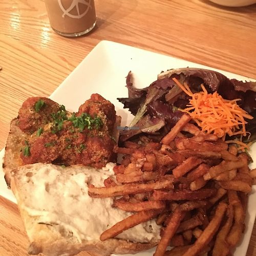 Righteous Neatball Sub and Champion Blended Nut Mylk at Pure Kitchen - Elgin in Ottawa