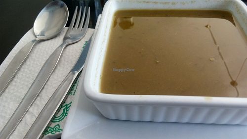 Crema de verduras at La Familia Groen in Lima