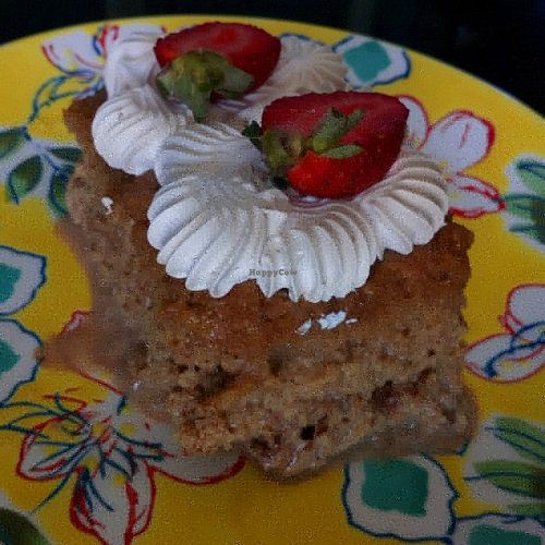 Tres leches at La Familia Groen in Lima