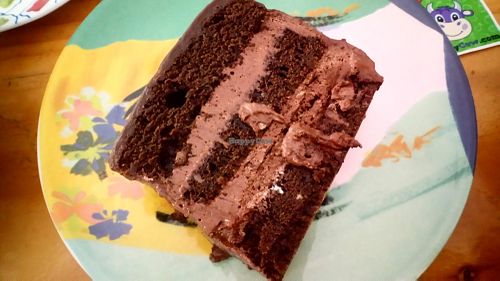 Torta de chocolate at La Familia Groen in Lima