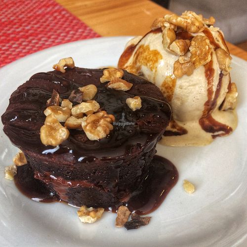 volcan de chocolate at Raw Cafe - La Molina in Lima