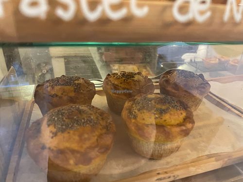 Display pastry at Green Beans in Lisbon