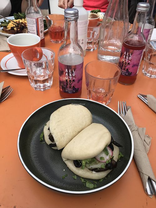 Vegan portobello bao buns at Little Bird in Dublin