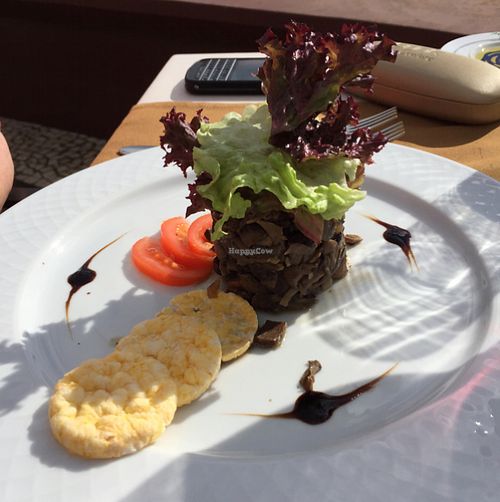 Mushroom & Cashew nut starter at Olives Restaurante in Funchal