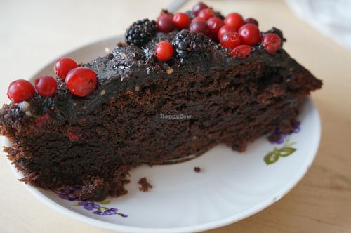 Chocolate Cake at Terapija in Riga