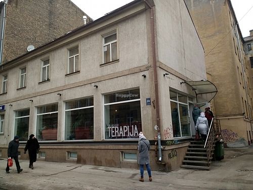 entrance at Terapija in Riga