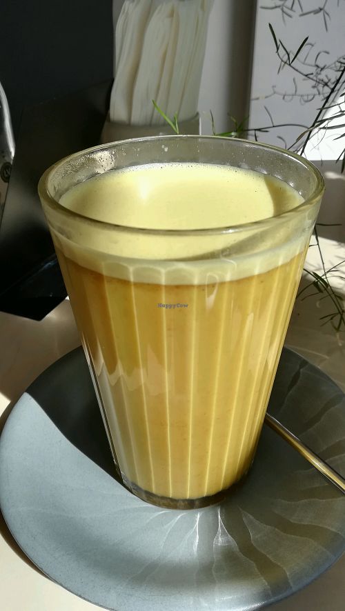 Turmeric latte  at Terapija in Riga