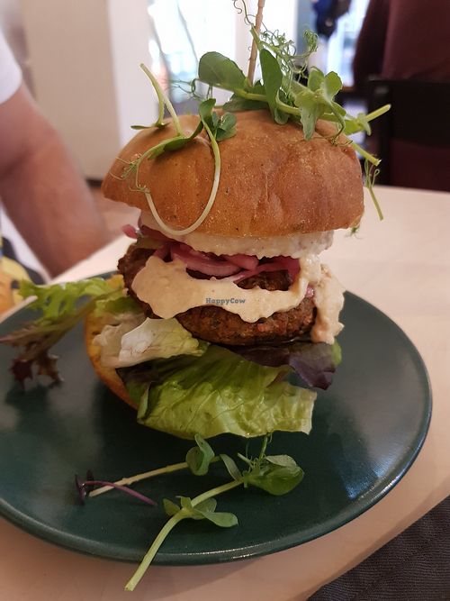 Falafel Burger, nothing special at Terapija in Riga