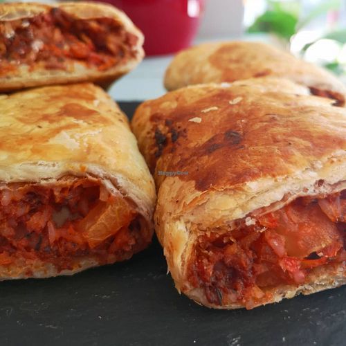 vegan sos roll at Souper Juice in Tunbridge Wells