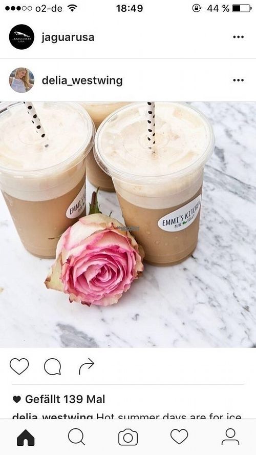 Vanilla- Soya- Frappuccino at Emmi's Kitchen - Glockenbach in Munich