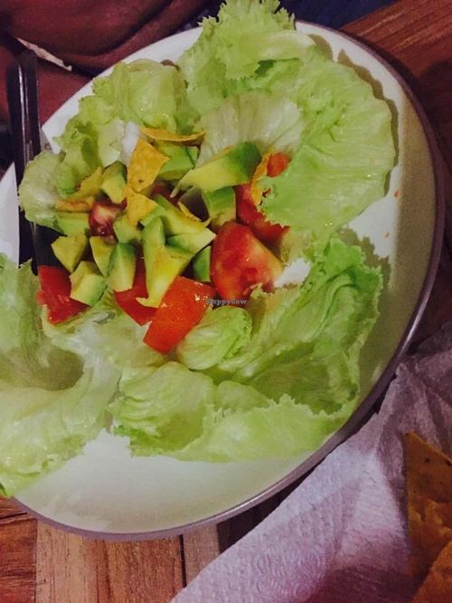 Avocado salad at Bali Maitreya Cafe in Lembongan