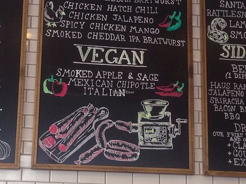 Vegan Dogs - pretty sure these are Field Roast at Wursthaus in Santa Ana