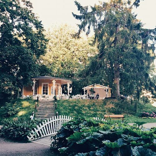The area around the café at Kafe Rotundan in Halmstad
