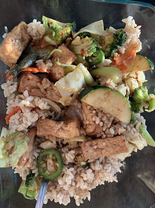 Spicy garlic tofu at Ray's Place in Anchorage