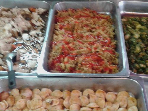 Rice dishes at Vegetarian Stall - Jalan Hang Lekiu in Kuala Lumpur