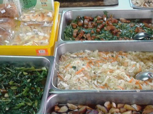 Varieties choice of rice dishes at Vegetarian Stall - Jalan Hang Lekiu in Kuala Lumpur