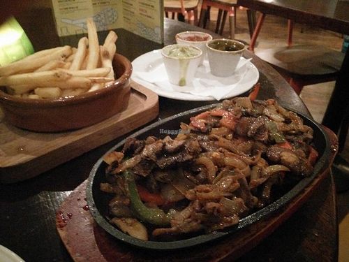 Mushroom Fajitas at Las Iguanas - Fitzwilliam St in Sheffield
