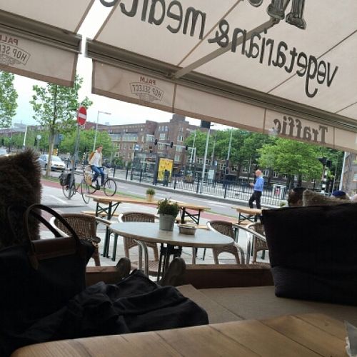 outside restaurant at Traffic in Amsterdam
