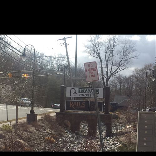 View from the Road at Alpha Organics Cafe in Towaco