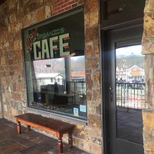 Store Front at Alpha Organics Cafe in Towaco