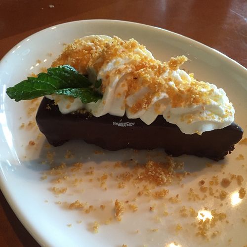 flourless chocolate mousse (not vegan) at Food Dance in Kalamazoo