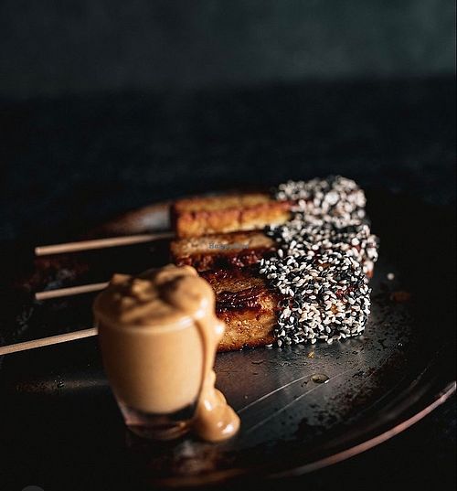 Tofu skewers  at 26 Vegan Food Project in Lisbon