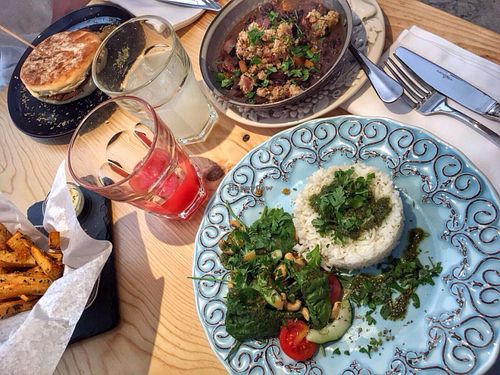 Brazilian bean stew, one of the daily dishes.  at 26 Vegan Food Project in Lisbon