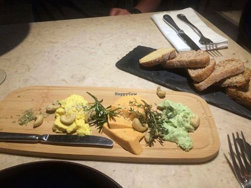 cheese board  at 26 Vegan Food Project in Lisbon