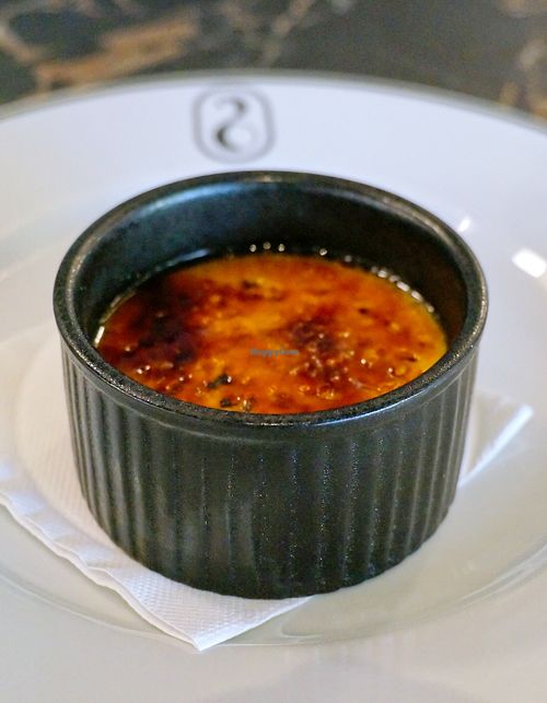 Orange/Cardamom Crème Brûlée at 26 Vegan Food Project in Lisbon