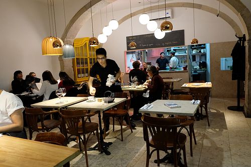 Inside at 26 Vegan Food Project in Lisbon