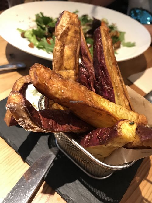 Sweet potato fries  at 26 Vegan Food Project in Lisbon