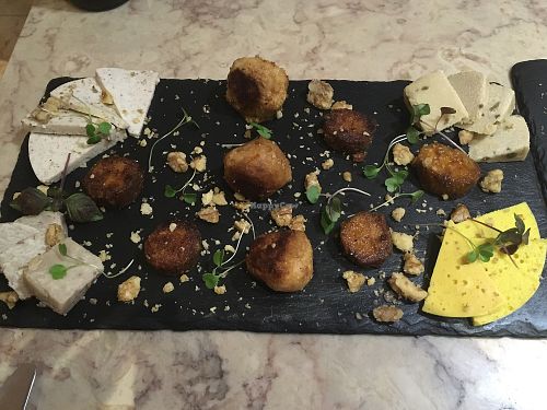 Cheese plate at 26 Vegan Food Project in Lisbon