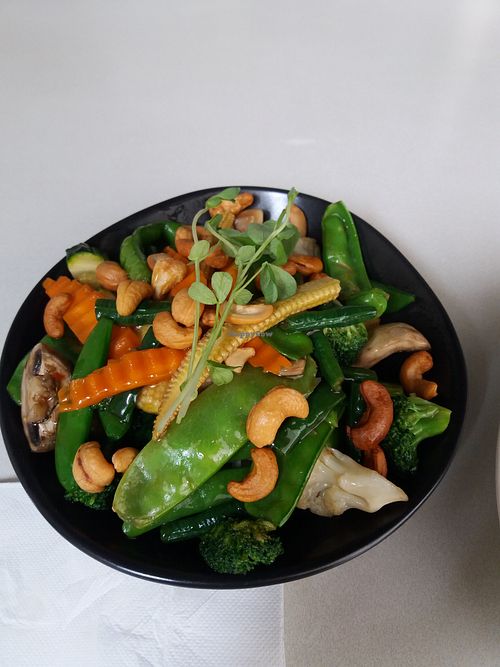 Stir fry veggies at Kindness Vegan in Darlinghurst