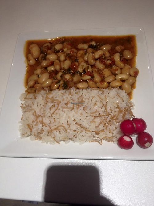butter beans and rice at Rosie Chai in South West London