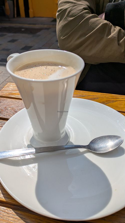 Oat latte at Rosie Chai in South West London