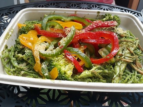 Pesto Pasta at Rawligion - Tottenham St in London