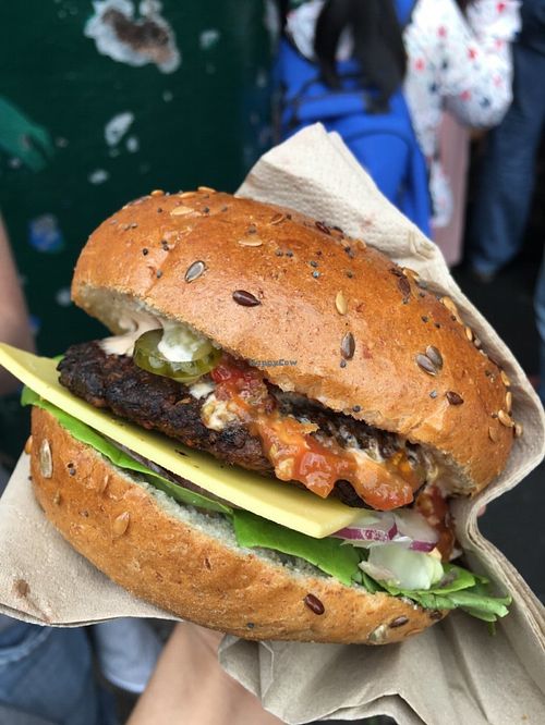 Cheeseburger at Big V - Borough Market in South East London