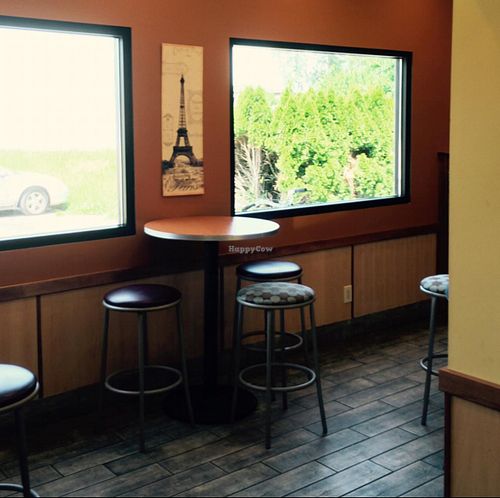 dining at Baguette de France in Berrien Springs