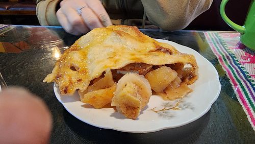 apple pie. very good and could use some ice cream at Koala Cafe in Potosi