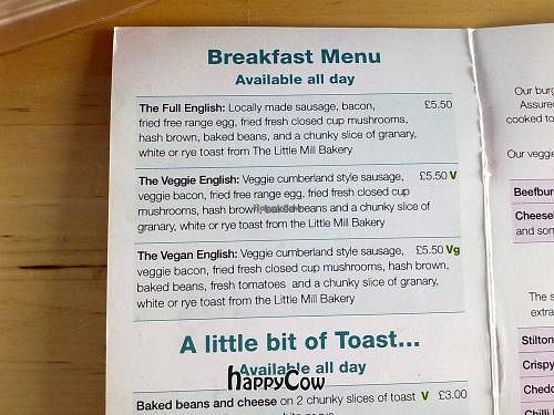 Eat@TheStade - Breakfast Menu at Eat at The Stade in Hastings