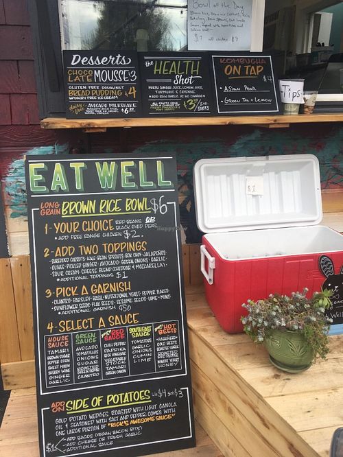 Menu at Eat Well - Food Truck in Portland