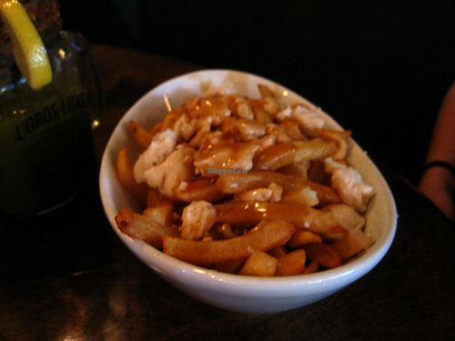 Vegan poutine. at L'Gros Luxe 100% Vege in Montreal