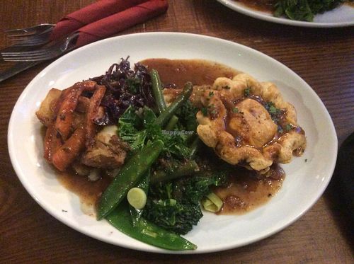 Sunday roast pastry pie option, yummy! at The Ship Inn in Newcastle Upon Tyne