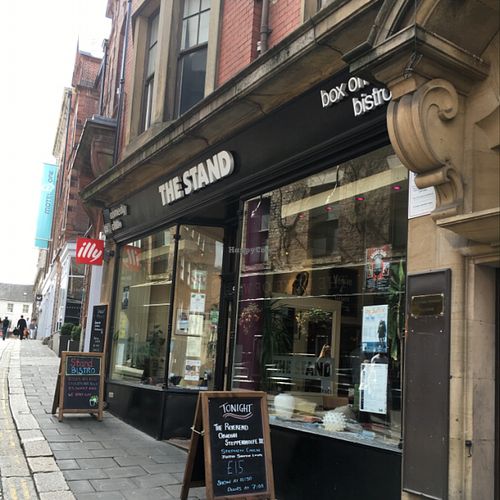 outside  at The Stand Comedy Club in Newcastle Upon Tyne